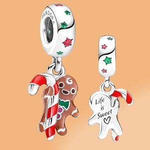 Pandora Gingerbread Man Dangle Charm 799637C01